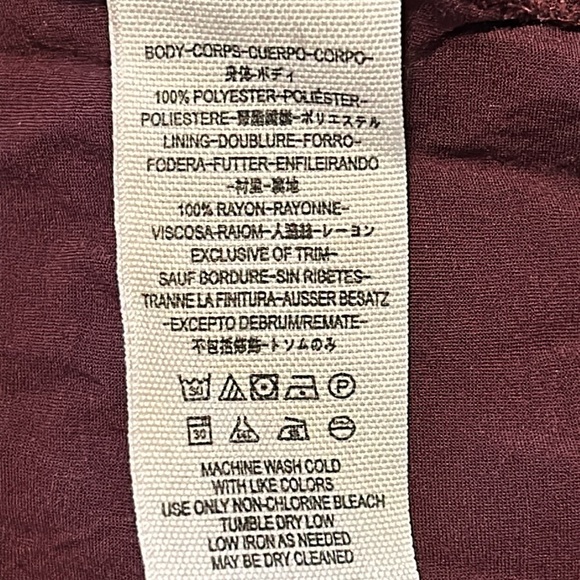 Free People Floral Long Sleeve Dress - Burgundy and Yellow - Picture 9 of 10